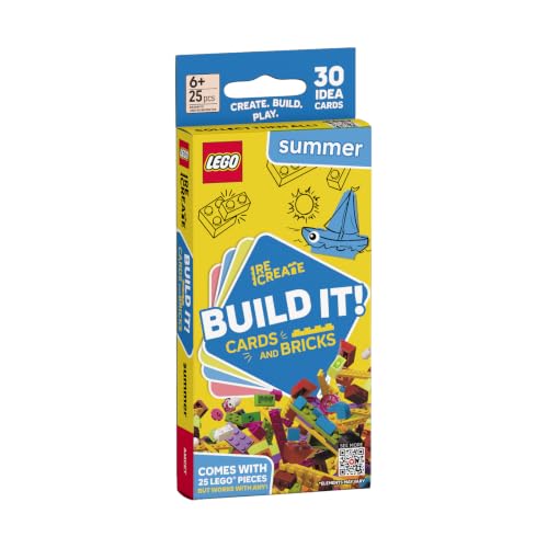 AMEET LEGO Recreate Summer, Building Block Activity Set | Activity cards with set of bricks, LEGO Recreate Summer - style: Summer