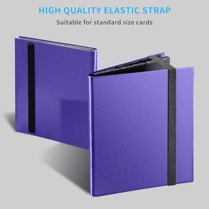 Card Binder, Upgraded 9 Pockets Trading Card Collection Binder for Cards, 360 Card Book Holder Album for Yugioh, MTG, TCG, Magic, Sports Cards - Purple - color: Purple