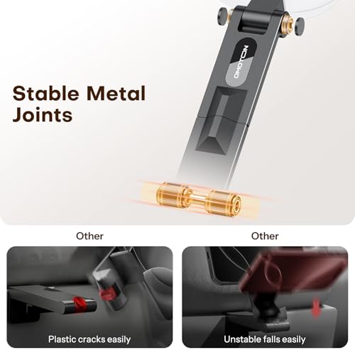 OMOTON 360°Rotating Adjustable Aluminum for MagSafe Tripod, Black& Black | Magnetic Phone Tripod for iPhone 17/16/15 Pro Max Air, Foldable Cell Selfie Stick Fits Vlog, Gym Travel Essentials, 2Pcs - color: 8-Black& Black