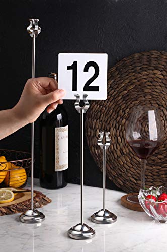 New Star Foodservice 23114 Plastic Double Sided Table Numbers 1-25, 4" x 4" Inch, White with Bold Black Numbers - size: 4 x 4 inches, style: White (1-25)