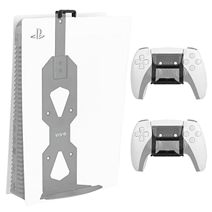 VIVO Steel Wall Mount Bracket Designed for PS5 Gaming Console, Vertical Display for PlayStation 5, Open Design, Black, MOUNT-PS5B - color: Black