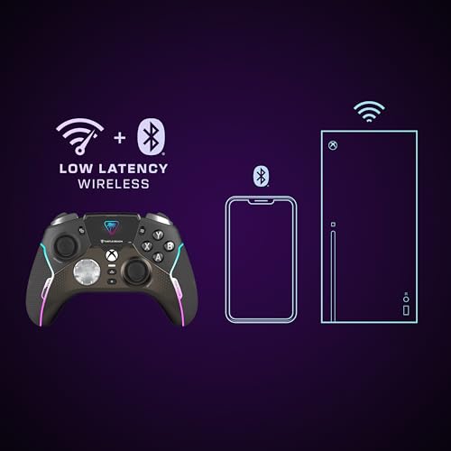 Turtle Beach Stealth Ultra Wireless RGB Gaming Controller, Xbox Series X|S | Also works with PC, Xbox One, Android, Bluetooth, Customizable Display Screen, Rapid Charging Dock, 30-Hr Battery, Black - color: Black