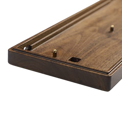YMDK Handcraft GH60 Solid Wooden Case for 60% Mini Mechanical Gaming Keyboard Compatible Poker2 Pok3r Faceu 60 Wooden Shell (Walnut Box) - color: Walnut Box Case