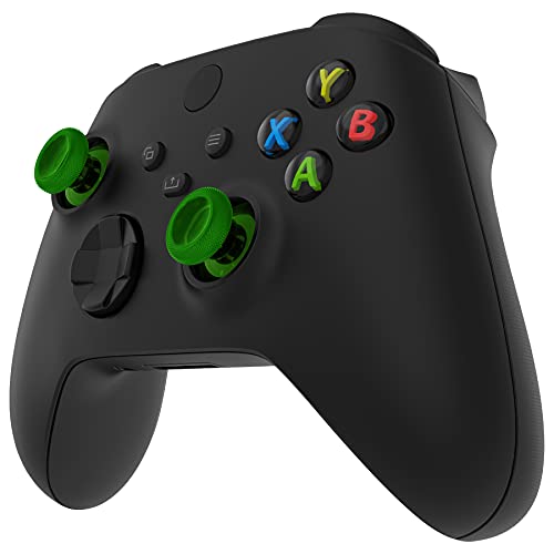 eXtremeRate Replacement Thumbsticks for Xbox Series X/S Controller, Joysticks Repair Kit Accessories, Custom Analog Stick Buttons for Xbox One S/X/Elite Controller - Clear Green - color: Clear Green