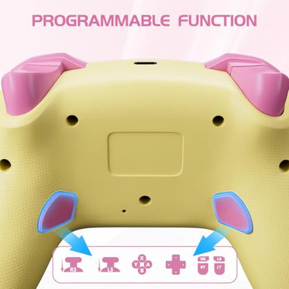 Wireless Switch Controller for Switch/Switch 2/OLED/Lite (Purple + Yellow) - color: Purple + Yellow