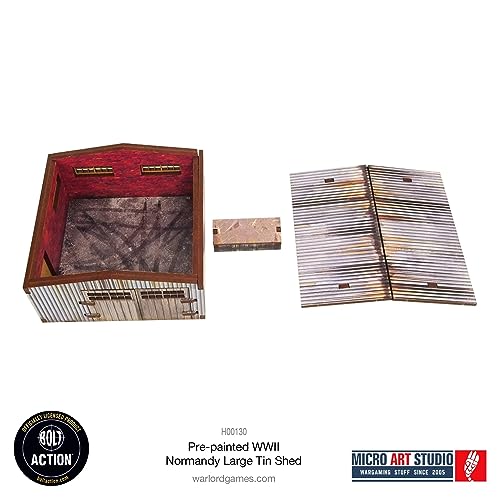 WW2 Normandy Large Tin Shed HDF Prepainted Terrain