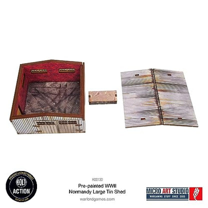 WW2 Normandy Large Tin Shed HDF Prepainted Terrain
