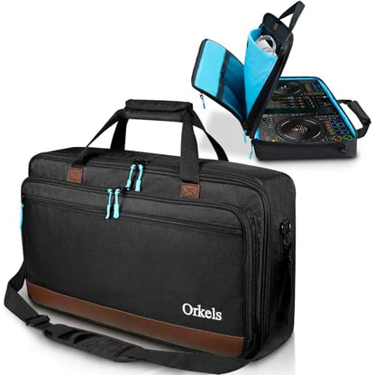 ORKELS DJ Controller Bag Case, Portable DJ Travel Case, Fits Pioneer DDJ REV1 SR SR2 OMNIS DUO, Mixtrack Platinum FX - size: DDJ-SR/SR2/REV1/Pro FX