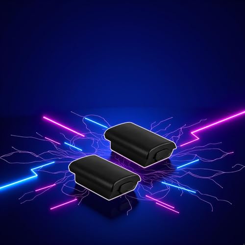 2Pcs Black Plastic AA Battery Plastic Hard Back Cover Case Protector for Xbox 360 Controller,Xbox Controller Back Cover,Xbox 360 Controllers with Battery Pack,Xbox 360 Batteries