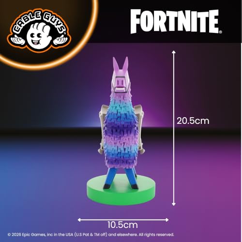 Cableguys Fortnite Supply Llama Controller Holder & Phone Stand | Fortnite Gaming Accessories for Room and Desk Setup, Holder Compatible with Xbox, PlayStation & Standard Game Controllers