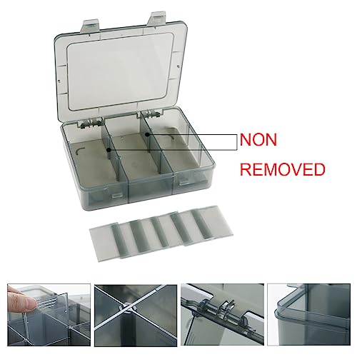 Vidifor 9 Grids Art Craft Supply Organizer Storage Containers, Compartment Storage Box with Removable Dividers for Jewelry, Beads, Buttons, Small Parts - size: 9 Grids 1 Pack