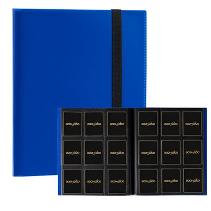 Card Binder 9 Pocket Storage 360 Card Binder,Trading Card Binder（Blue） | Senior and Sturdy Side-Loading Album,Intended For YuGiOh,MTG, TCG,Game Cards & Baseball Card Binde - color: Blue