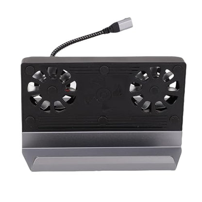 GOTOTOP Docking Station Fit for Aluminum Alloy USB C Docking Station Fit for Rog Ally, 9 in 1 4K 60Hz RJ45 1000Mbps PD 100W Dual Fans for Gaming Setup