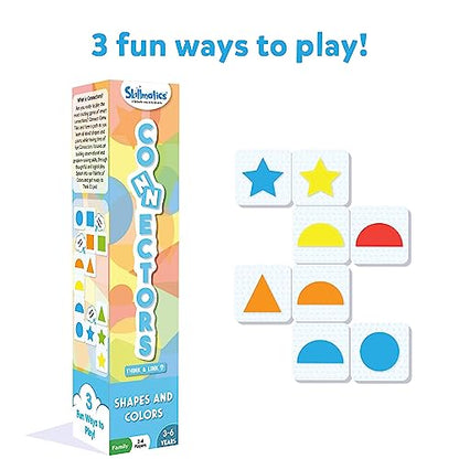 Skillmatics Educational Game – Connectors Shapes & Colors | Fun Learning Game of Connections, Strategy & Matching, Ages 3 to 6 - style: Shapes and Colors