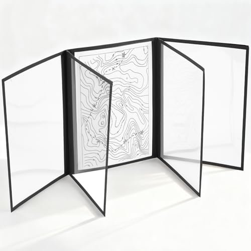 Battle Briefing Board 9 x 12 Inch Black Clear Plastic Grunt Board for Ibolc, Opord Brief, Army Strategy Office Meetings
