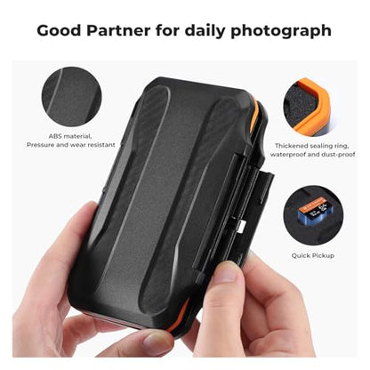 K&F CONCEPT 28 Slot SD Card Case, SD/TF Card Holder/Organizer | Water-Resistant Anti-Shock/Dust, PM03 - size: For 28 Micro SD