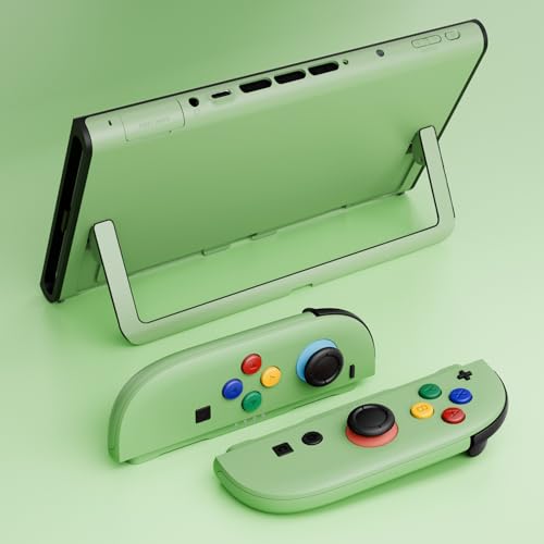 eXtremeRate DIY Replacement Shell Buttons for Nintendo Switch 2, Custom Full Set Rear Back Plate Controller Housing with Button for Switch 2 Handheld Console & Joycon 2 - Deluxe Version - Matcha Green - color: Matcha Green