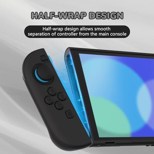 PlayVital Protective Case for Nintendo Switch 2 with Extra Stand & Thumb Grip Caps | Split Design, Dockable Hard Shell Cover for Nintendo Switch 2 | Solid Color Series, Black - color: Black