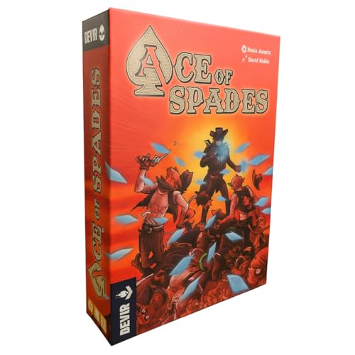 Devir - Ace of Spades Card Game, Solo & Cooperative Poker-Based Strategy Game with Western Horror Theme, Strategy Game, Ages 14+, 1–2 Players, Playtime 40, (English Version)