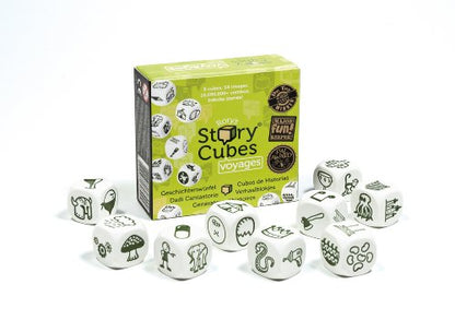 Asmodee Rory's Story Cubes Voyages (Box) - Embark on Epic Adventures! Creative Storytelling Game for Kids & Adults, Ages 6+, 1+ Players, 10 Minute Playtime