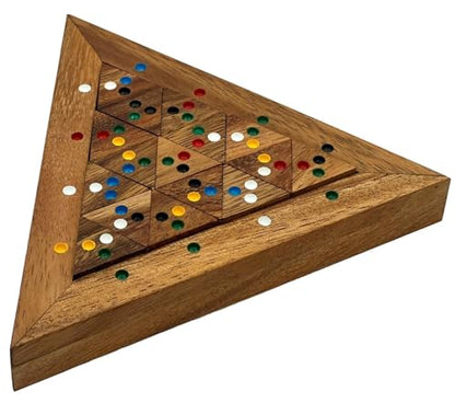 Color Match Triangle Wooden Puzzle Brain Teaser - style: Triangle Color Match