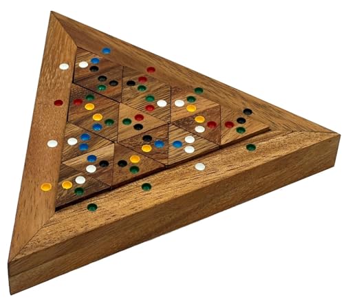 Color Match Triangle Wooden Puzzle Brain Teaser - style: Triangle Color Match