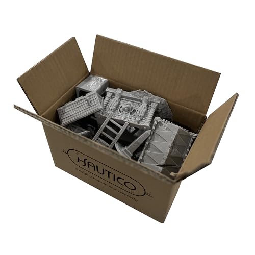 Hautico Tabletop Miniature Building Terrains Blind Box Compatible with Tabletop Wargaming RPG Sceneries, Decoration Dioramas, Made in USA