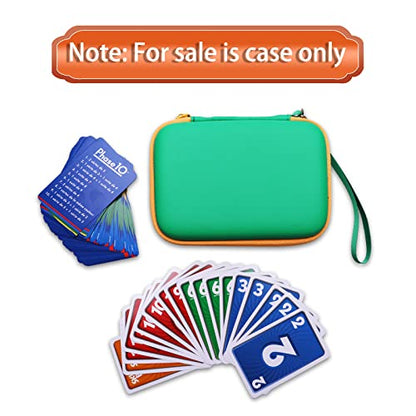 L LTGEM 300+ Card Game Case Compatible with Pokemon/UNO/Piles/Phase 10/Exploding Kittens/Five Crowns/Flip 7/SKYJO/Slingz/Survivor/Go Fish/Dutch Blitz/Monopoly Deal and Playing Card, Green(Case Only) - color: Green