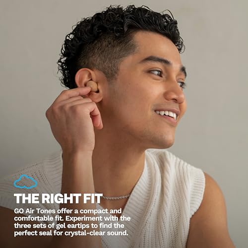 JLab, Go Air Pop+ Tones, True Wireless Earbuds, Bluetooth, IPX4, Dual Connect, 728 N - color: E-728 N, style: Tones+