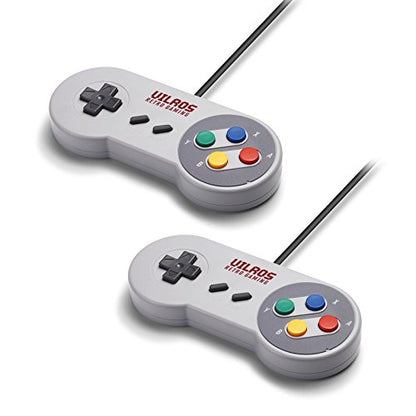 V-Kits Raspberry Pi 3 Model B+ (B Plus) Retro Arcade Gaming Kit with 2 Classic USB Gamepads [2018 Model]