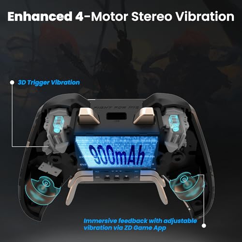 ZD O+ Excellence Wireless PC Controller – Modular Design, Hall Effect Joysticks, Remappable Buttons, RGB & Audio Jack for Switch/Switch2, PC, Android, iOS & Steam (WuKong Edition) - color: WuKong Edition