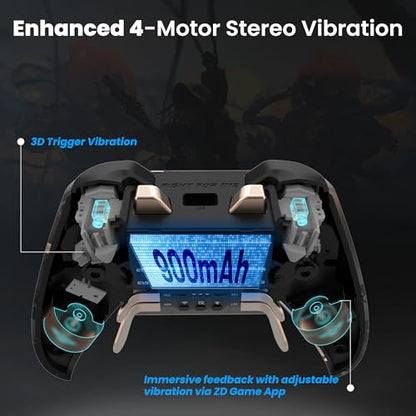 ZD O+ Excellence Wireless PC Controller – Modular Design, Hall Effect Joysticks, Remappable Buttons, RGB & Audio Jack for Switch/Switch2, PC, Android, iOS & Steam (WuKong Edition) - color: WuKong Edition