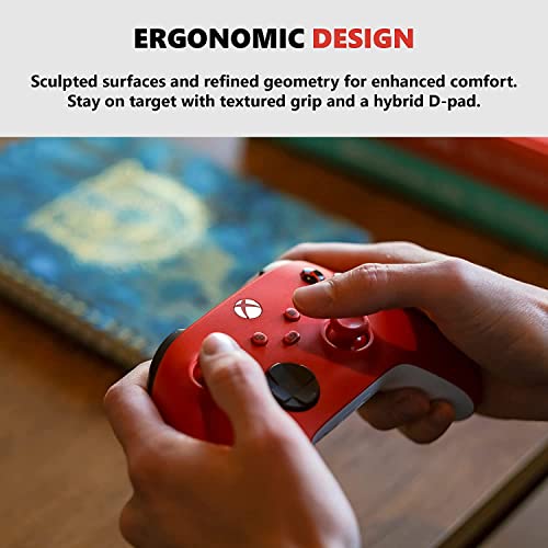 Xbox Core Wireless Gaming Controller – Pulse Red Series X|S, One, Windows PC, Android, and iOS