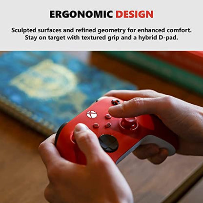 Xbox Core Wireless Gaming Controller – Pulse Red Series X|S, One, Windows PC, Android, and iOS