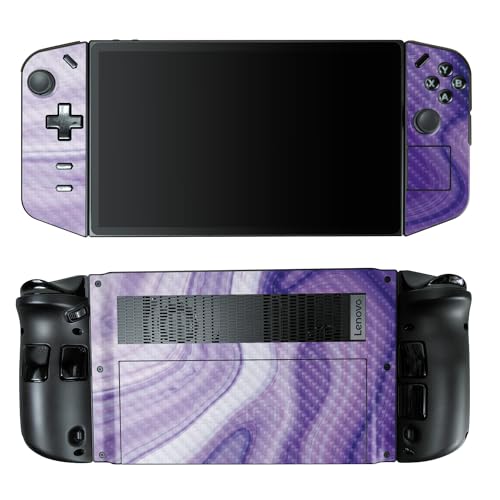 Carbon Fiber Gaming Skin Compatible with Lenovo Legion Go - Lavendar Acrylic - Premium 3M Vinyl Protective Wrap Decal Cover - Easy to Apply | Crafted in The USA by MightySkins - color: Lavendar Acrylic, style: Carbon Fiber Textured Finish