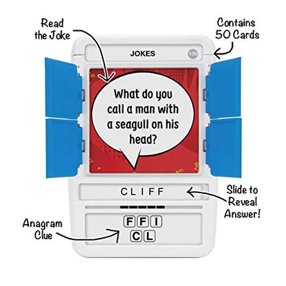 100 PICS Jokes Travel Game - Family Brain Teasers Pocket Puzzles for Kids and Adults POP08015 - style: Jokes