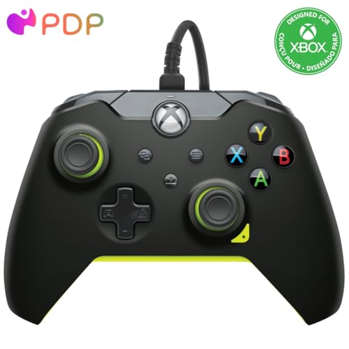 PDP Wired Controller Electric Black for Xbox Series X|S, Gamepad, Wired Video Game Controller, Gaming Controller, Xbox One, Officially Licensed - Xbox Series X - color: Electric Black
