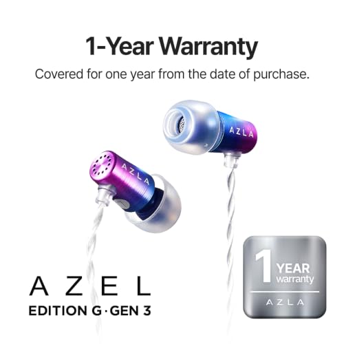 AZLA AZEL GEN3 Gaming Earbuds with Mic for PS5, Xbox, PC & More - color: Purple Blue