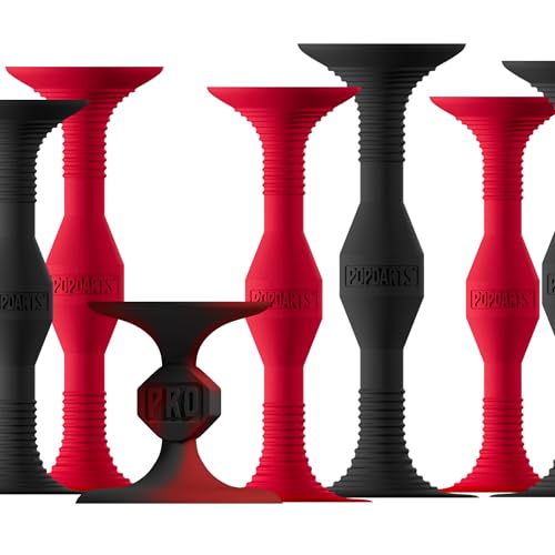 Popdarts PRO Pack Game Set, Red & Black | Indoor, Outdoor, Suction Cup Throwing Game, Competition with a POP - color: Red & Black, size: Medium