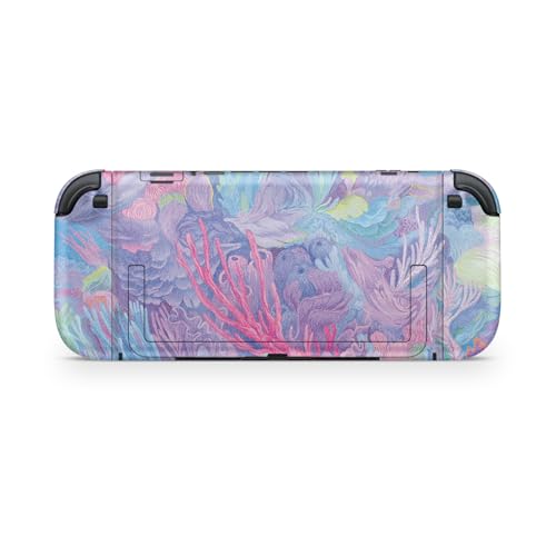 Glossy Glitter Gaming Skin Compatible with Nintendo Switch 2 Console Only - Dreamy Reef - Premium 3M Vinyl Protective Wrap Decal Cover - Easy to Apply | Crafted in The USA by MightySkins - color: Dreamy Reef, size: Switch 2 Console Skin Only, style: Gloss