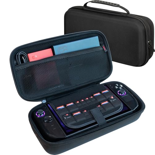 ButterFox Large Carrying Case Bag For Lenovo Legion Go 2 / Legion Go S/Legion Go Handheld, Fits Charger, 2 Accessories Compartments for Large 65W Battery Pack, Folding Keyboard and etc (Black)