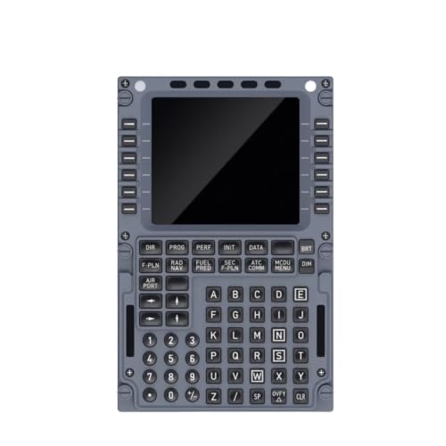 Flight Simulator Control Panel Cockpit Accessory Full HD Glass Display Plug & Play Desktop Aviation Game Simulator Full Set With LSK Keys For Flight Sim Enthusiasts Home Hobby Beginners