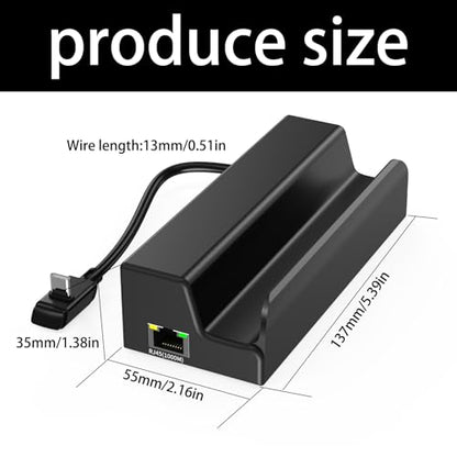 6-in-1 Docking Station for Handheld Gaming Console, USB C to 4k @ 60hz Adapter with Gigabit Ethernet, 3 3.0 a & 1 C Port, 90w Pd Charging Dock