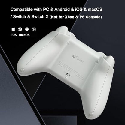 GuliKit ES Wireless PC Controller –3.25ms Low Latency,Hall Effect Joysticks | For PC/Steam/Switch/Android/iOS, Anti-Drift/Anti-Snapback,Switch 2 Wakeup,Gyro Motion Aim,30H Battery, Hall Trigger - color: ES-Hall Joysticks-Grey