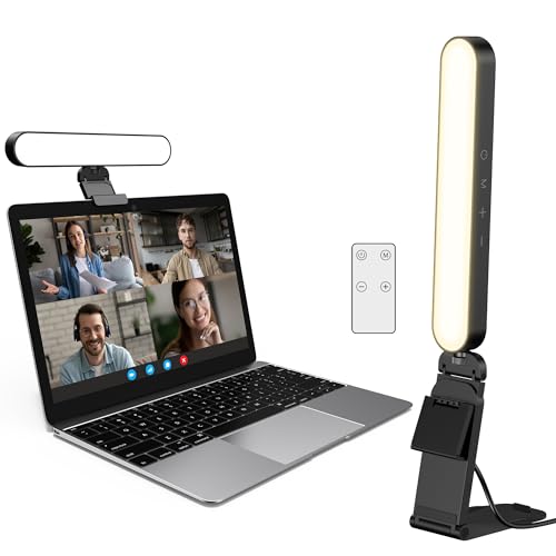 InnoGear Video Conference Light, On-Camera Video Lights for Monitor Desk LED Streaming Lighting with Remote and Touch Control Selfie Zoom Lighting for Computer Webcam Laptop Podcast, Recording