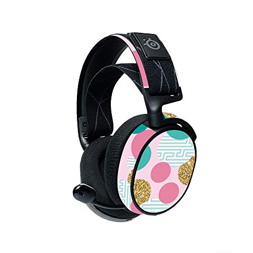 MightySkins Compatible with Steelseries Arctis 7 Gaming Headset (2019) - Golden Bubbles | Protective, Durable, and Unique Vinyl Decal| Easy to Apply, Remove, and Change Styles | Made in The USA - color: Golden Bubbles