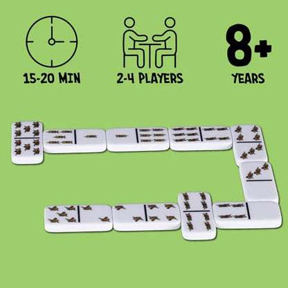 AQUARIUS Scooby-Doo Family Double 6 Dominoes Game – 28 Cartoon Tiles Featuring Scooby Doo – Easy Matching Game for Kids & Adults – Official Scooby-Doo Merchandise