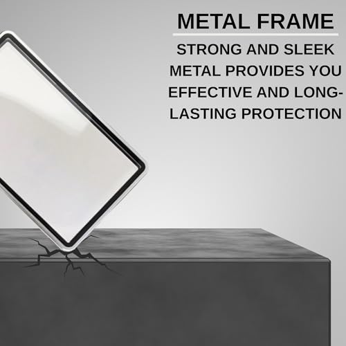 RedCap Magnetic Aluminum PSA Graded Card Holder 35PT Premium PSA Slab Protector Display Case with UV Resistant Glass Fits Standard PSA Graded Sports Trading Cards - Silver Flash - color: Silver Flash