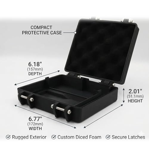 AJEIDYK Protective Carrying Case Compatible with ModRetro Chromatic, Hard Shell Storage Case with 8 Game Cartridge Slots, USB Accessory Compartment, Travel Organizer for Handheld Gaming Console