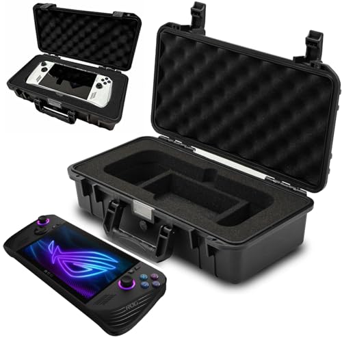 JYGamhanbil Carrying Case Waterproof Bag Cover Hard Shell for ROG Ally / ROG Ally X Gaming Handheld Console,Large Capacity Professional Storage Bag for ROG Ally Controller,Docking Station,Accessories